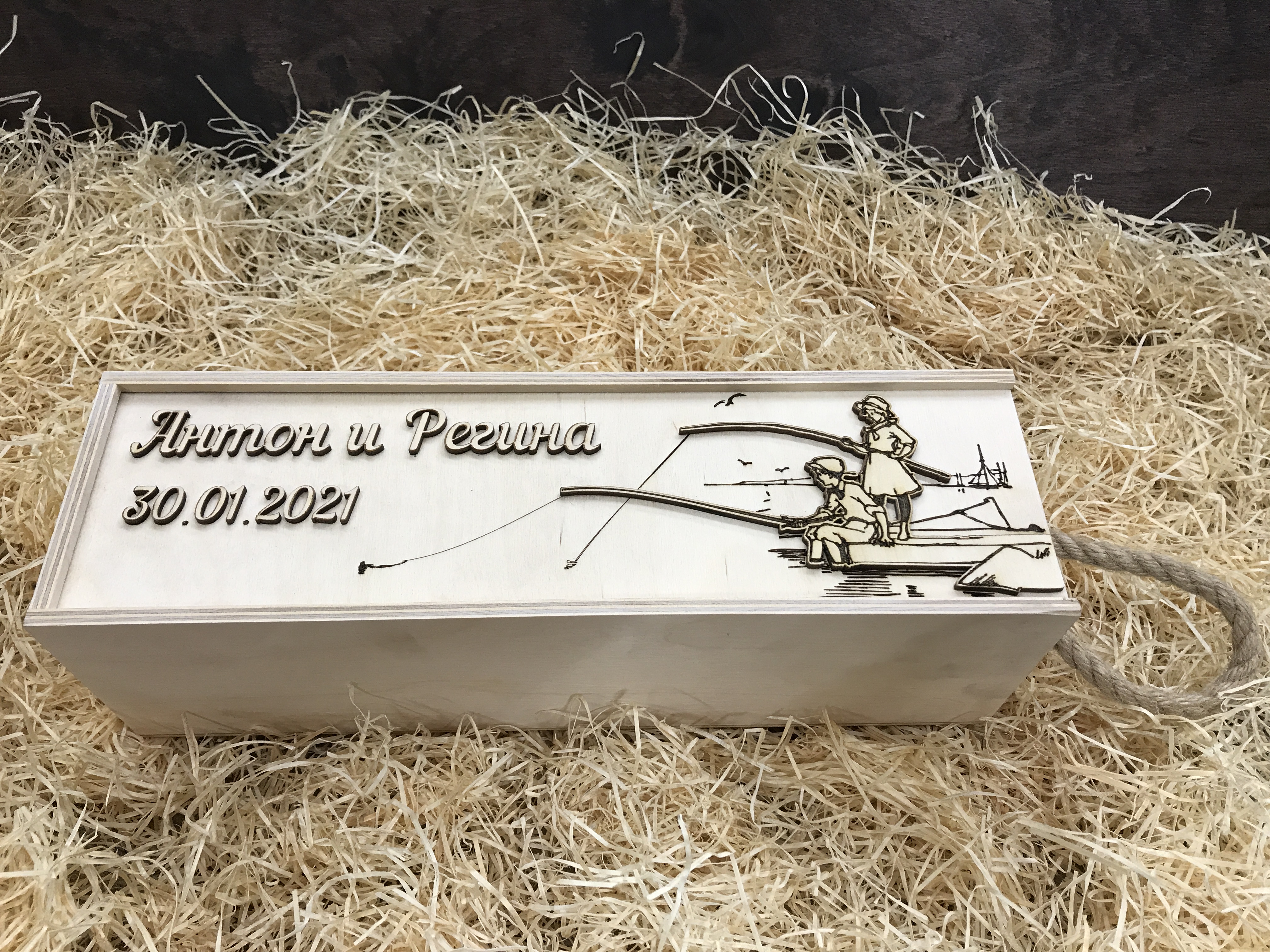 Ящик для вина на свадьбу