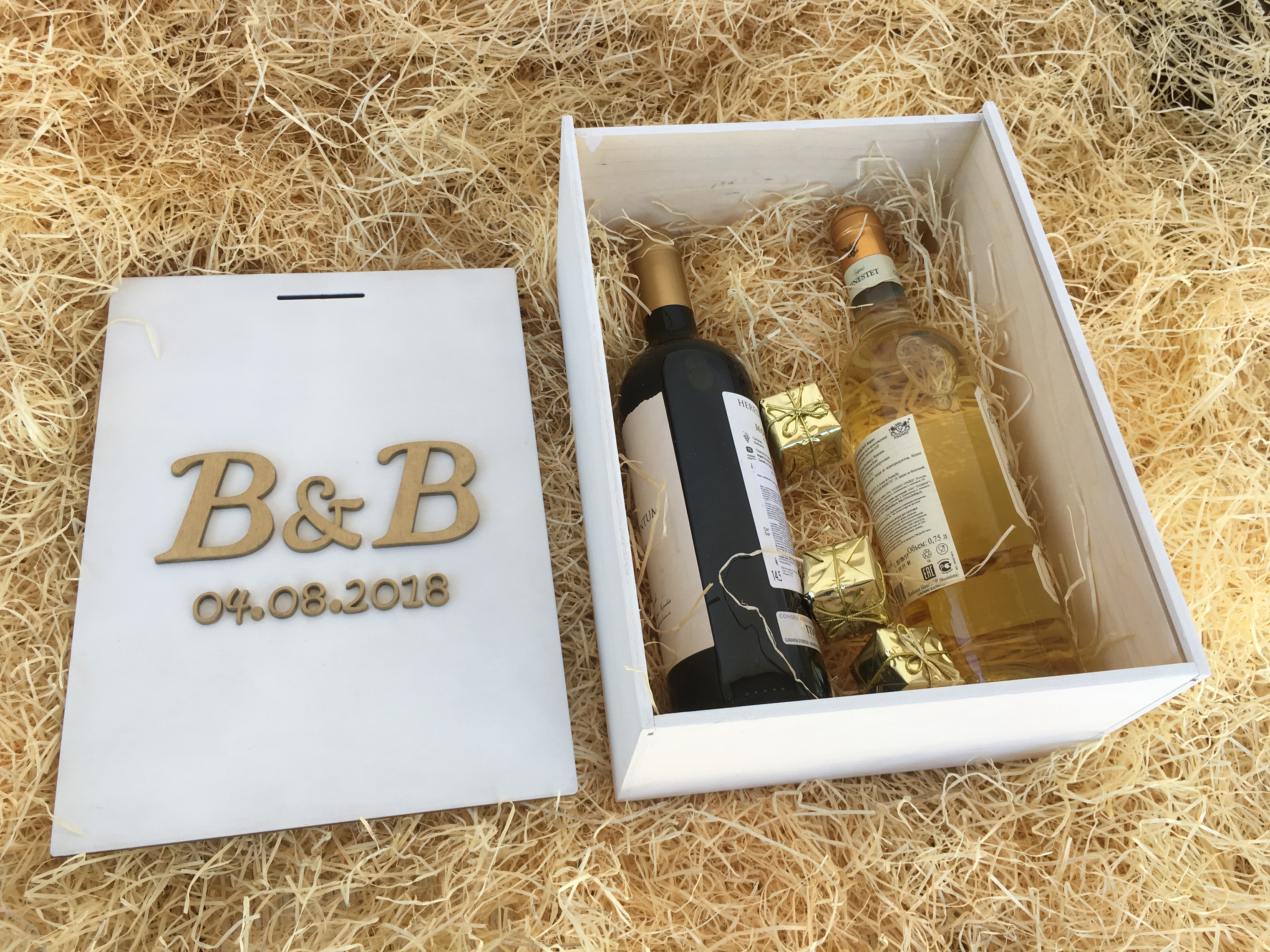 Ящик для вина на свадьбу